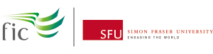 Logo: FIC 菲沙國際學院 x Simon Fraser University 西門菲沙大學