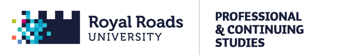 Logo: Royal Roads University Professional and Continuing Studies 皇家路大學