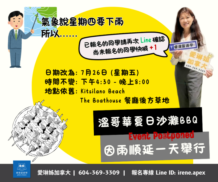 圖片: 加拿大辦公室｜2024溫哥華夏日Kitsilano沙灘免費BBQ